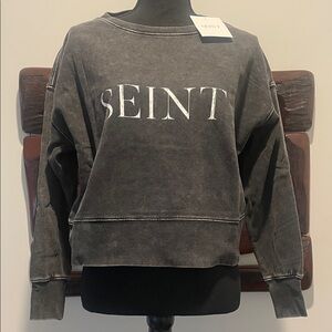 Seint Black Sweatshirt for Women